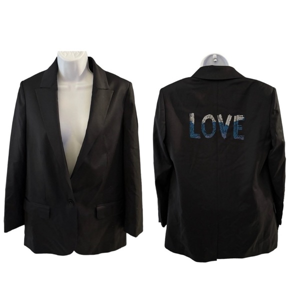 Zadig & Voltaire Black Blazer Sz 34 FR. New - Picture 1 of 7